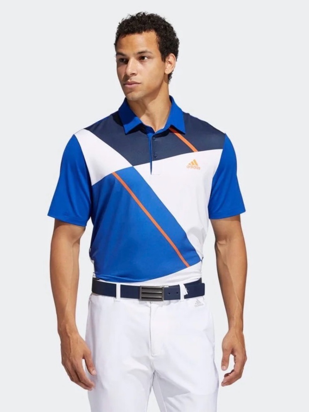 adidas  Golf Polo Ultimate 365 -UPF 50 Color Block  Shirt Mens XL FR1151